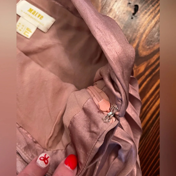 MAEVE ANTHROPOLOGIE Paulina Pleated Midi Skirt Bow Tie at Waist SOLD OUT - Picture 10 of 12